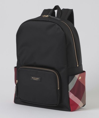 パーシャルクレストブリッジチェックナイロンバックパック