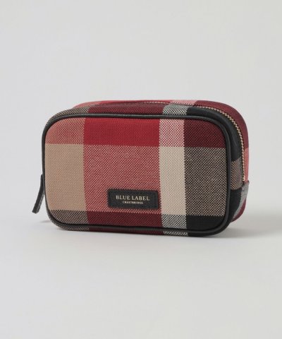 クレストブリッジチェックキャンバスポーチ