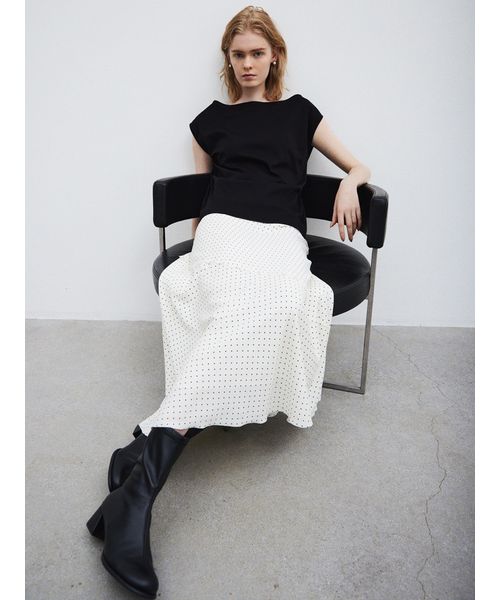 スカート Mila スカート cygne シーニュ ジャガード ボリューム
