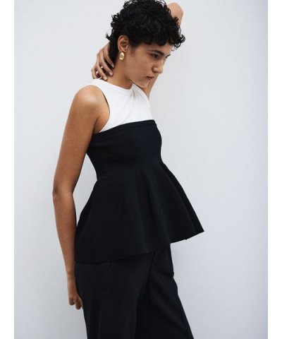 【セットアイテム】ペプラムベアニットアメスリタンクSET