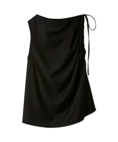 ドロストアシメブラウス／ウォッシャブル