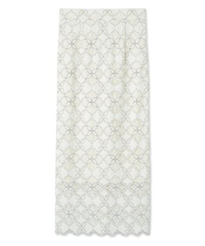 コードバイカラーレースタイトスカート