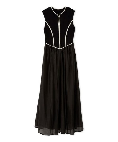 ラインニットドッキングワンピース