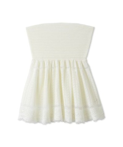 レーシーベアニットペプラムビスチェ