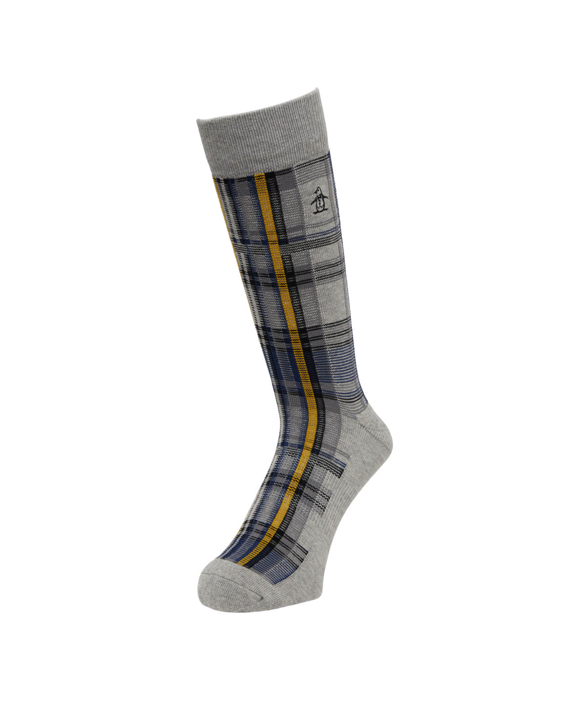 Munsingwear(ings) マンシングウェア Munsingwear クルー丈チェック柄ソックス グレー 25-27 Munsingwear(ings) マンシングウェア Munsingwear クルー丈チェック柄ソックス グレー 25-27