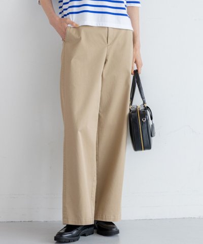 【Oggi9月号掲載/洗える】ストレッチギャバ チノ パンツ