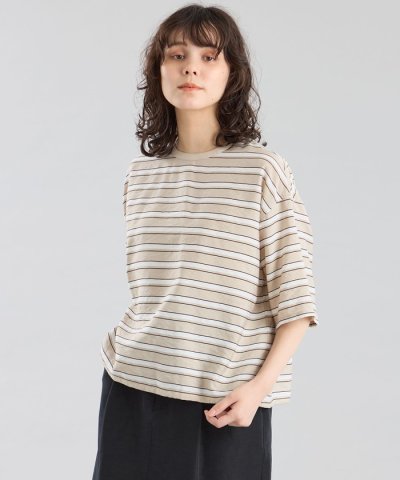 GREY LABEL マルチボーダーブラウス