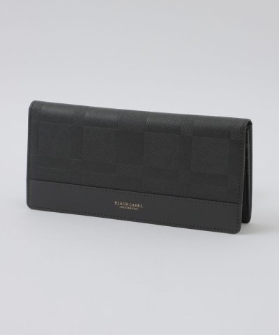 エンボスチェックロングウォレット