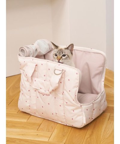 【CAT&DOG】ストロベリー柄ミニサイズキャリーバッグ