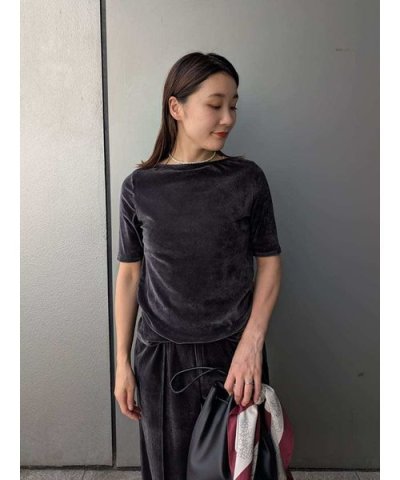 【セットアップ対応】ベロアSET UP2wayボートネックプルオーバー