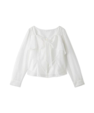 ノット付きシアーブラウス