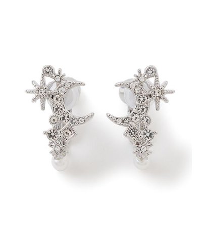 ムーン＆スターパール付きイヤリング