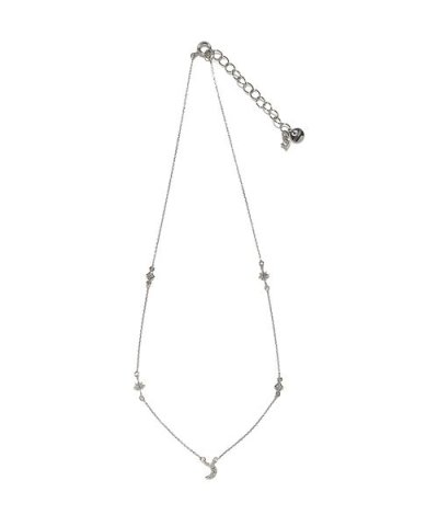 ムーン＆スタービジューネックレス