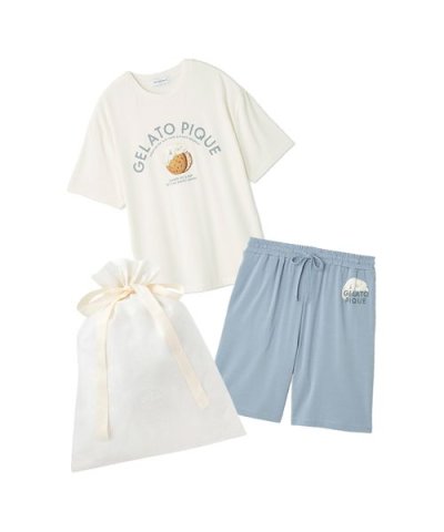 【ラッピング済み】【HOMME】レーヨンクッキーアイスサンドTシャツ&ハーフパン