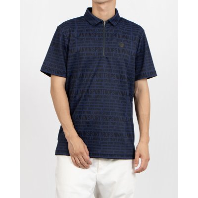 ランバン スポール LANVIN SPORT PARISデザインプリント半袖ポロ