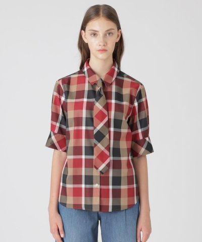 クレストブリッジチェックブラウス