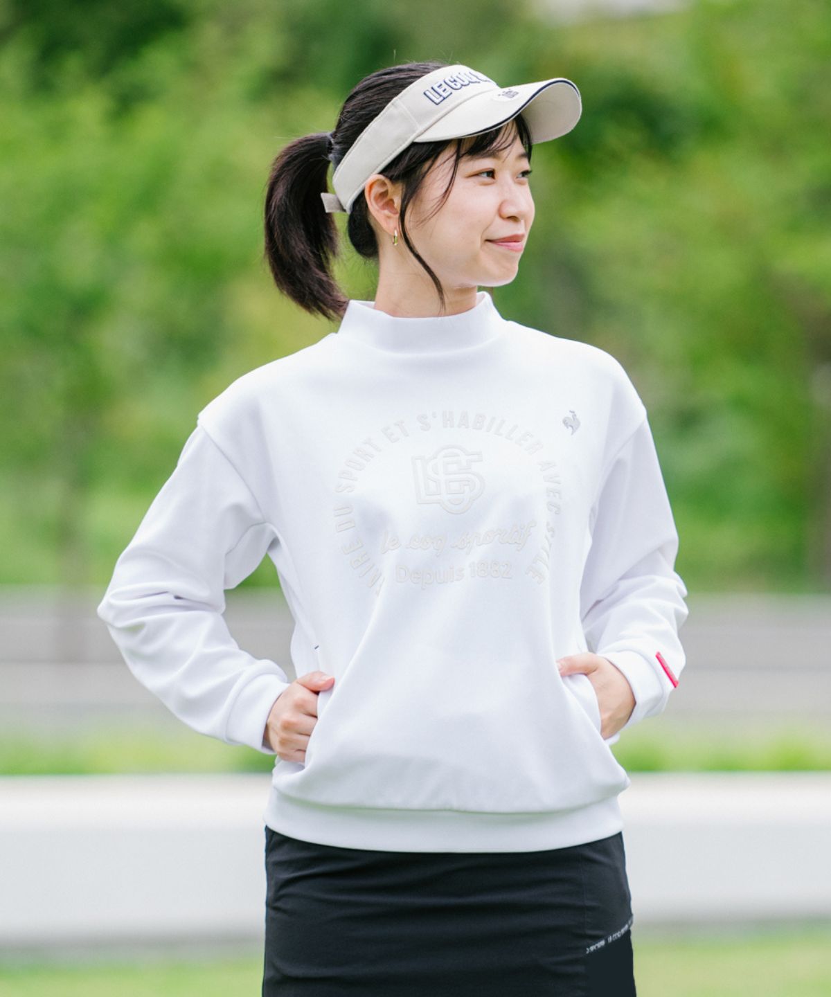 lecoqsportifgolf ルコックスポルティフ ゴルフ le coq sportif golf 【直営店限 ホワイト LL lecoqsportifgolf ルコックスポルティフ ゴルフ le coq sportif golf 【直営店限 ホワイト LL