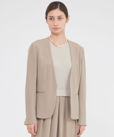 【ウォッシャブル】トリアセジョーゼット　ジャケット