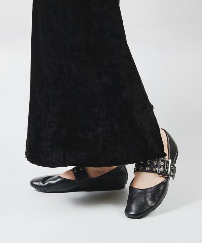 スティーブ マデン STEVE MADDEN メタルバックルフラットシューズ