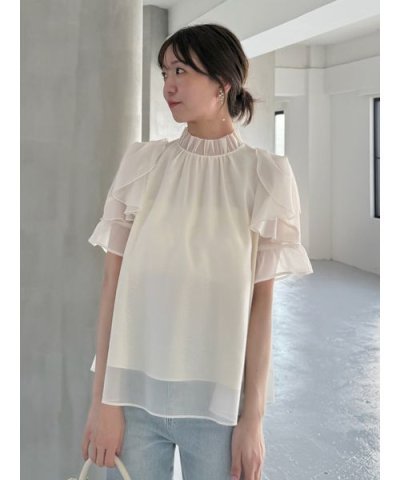 Sustainableオーガンシースルーブラウス