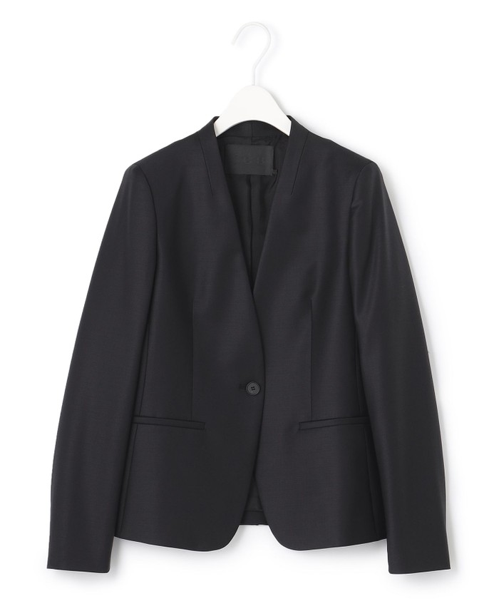 美品 ICB アイシービー　セットアップ　スーツ ノーカラー ベージュ　11 美品 ICB アイシービー セットアップ スーツ ノーカラー ベージュ 11