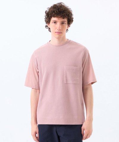 ニットコンビTシャツ ケーブルニット×ブロード