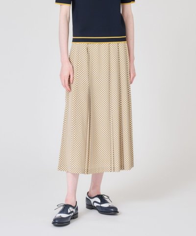 【ウォッシャブル】幾何学プリントジャガード　スカート