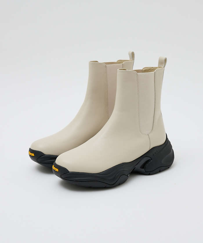 AuBANNISTER 【Vibram/ヴィブラムソール】サイドゴアブーツ ライトベージュ S AuBANNISTER 【Vibram/ヴィブラムソール】サイドゴアブーツ ライトベージュ S