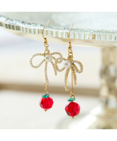 ローズティアラ RoseTiara チェリーリボンピアス