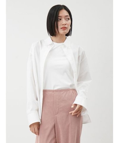 タブスリーブ釦ダウンシャツ