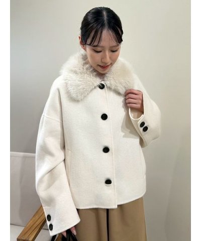 2wayファーカラーリバーショートコート