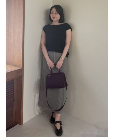 ウエストデザインストレートロングスカート