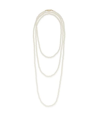 ボールロングネックレス