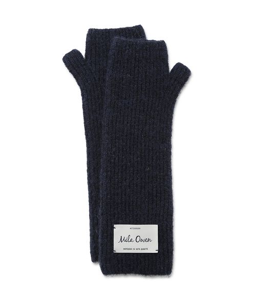 リックオウエンス　手袋　ニット　オープンフィンガー Rick Owens gloves for Men | SSENSE
