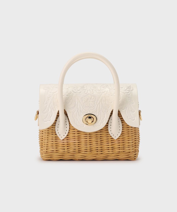 GRACECONTINENTAL Micro RattanBag エクリュ F GRACECONTINENTAL Micro RattanBag エクリュ F