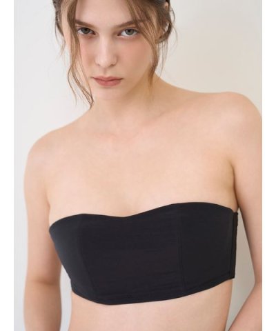 【LILY BROWN Lingerie】シアーファンデ　ストラップレスブラ