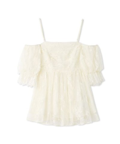 バリエオフショルレースチュニック