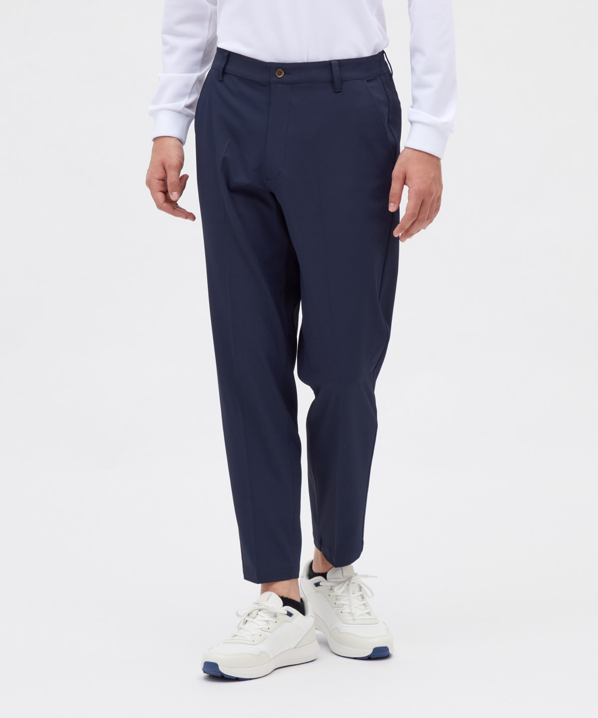 Munsingwear(ings) マンシングウェア Munsingwear ウィングスルー9分丈パンツ ネイビー 95-100 Munsingwear(ings) マンシングウェア Munsingwear ウィングスルー9分丈パンツ ネイビー 95-100