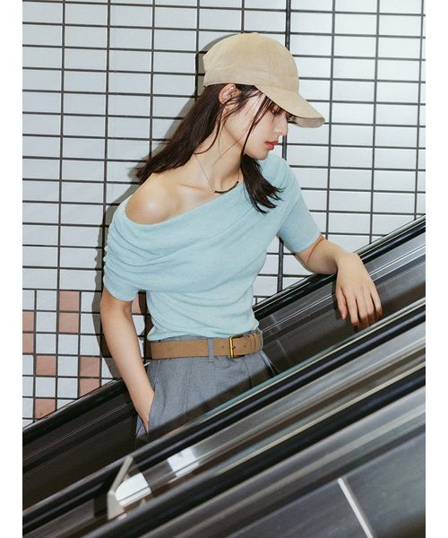 V*a様 CFCL オフショルトップス POTTERY LUCENT GLITTER OFF SHOULDER LONG BELL SLEEVE TOP