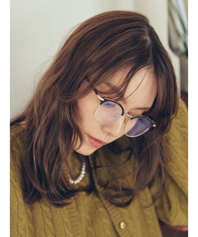 ハーフリムフレームダテメガネ