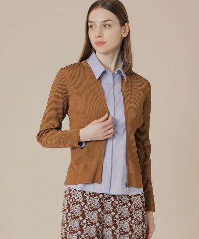 ブライトレーヨンニットカーディガン