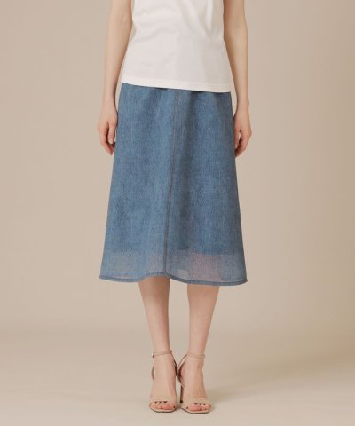 デニムプリントダンボールスカート