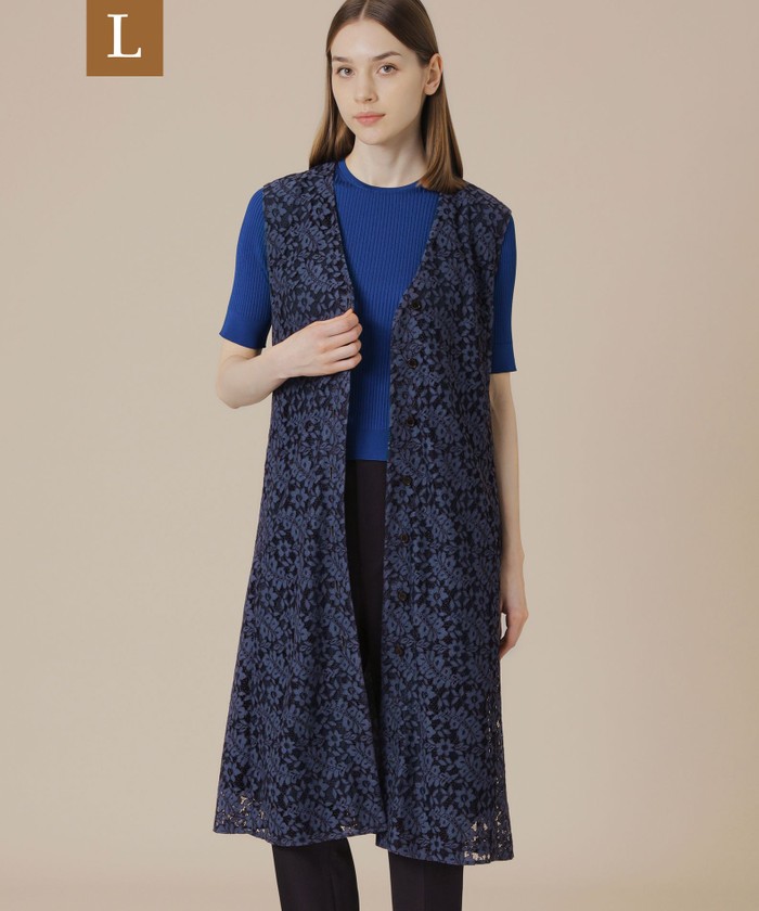 マッキントッシュ ロンドン ネイビー 長袖 ワンピース セール】 ロンバスプリントワンピース （ロング・マキシ丈