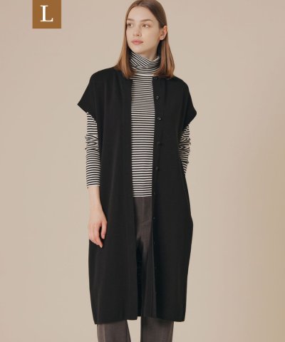 【L】レイヤードニットワンピース