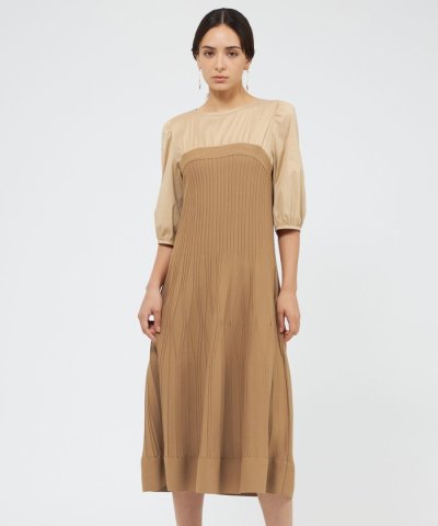 ドライポリエステル ニットコンビドレス