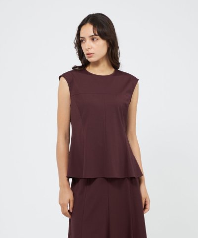 ドライジャージー ノースリーブブラウス