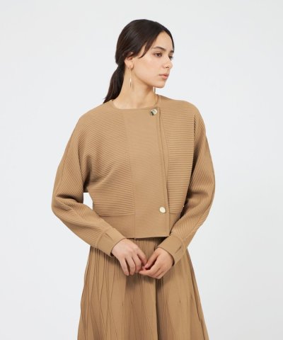 ドライポリエステル ニットカーディガン