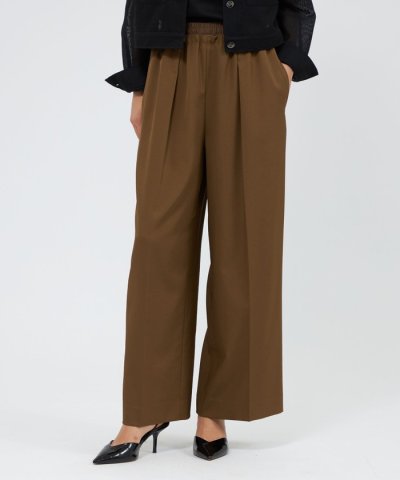 トリアセテートツイル ワイドパンツ