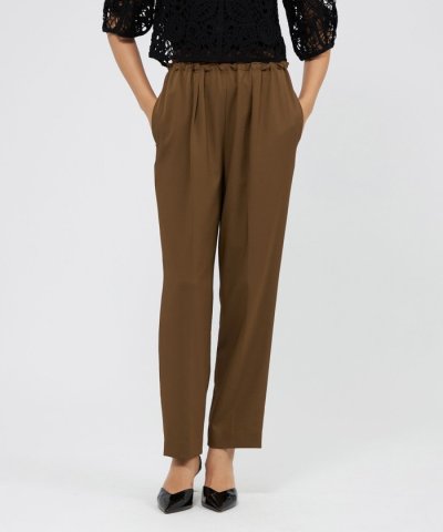 トリアセテートツイル テーパードパンツ