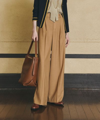 【ウォッシャブル】ウールボイル　パンツ